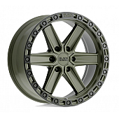Black Rhino Wheel Henderson - 20 x 9.5 Olive Green With Black Lip And Bolts - 2095HDS-86140N12
