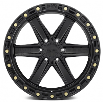 Black Rhino Wheel Henderson - 20 x 9.5 Black With Brass Bolts - 2095HDS186140B12-1