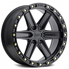 Black Rhino Wheel Henderson - 20 x 9.5 Black With Brass Bolts - 2095HDS186140B12