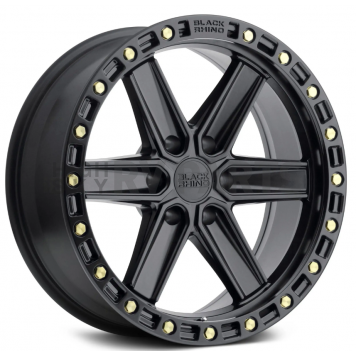 Black Rhino Wheel Henderson - 20 x 9.5 Black With Brass Bolts - 2095HDS186140B12