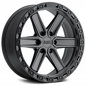 Black Rhino Wheel Henderson - 20 x 9.5 Gun Black With Black Lip - 2095HDS186140G12