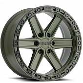 Black Rhino Wheel Henderson - 20 x 9.5 Olive Green With Black Lip And Bolts - 2095HDS186140N12