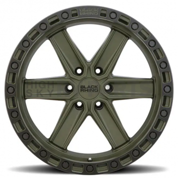 Black Rhino Wheel Henderson - 20 x 9.5 Olive Green With Black Lip And Bolts - 2095HDS186140N12-2