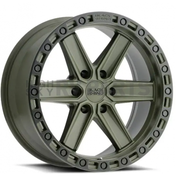Black Rhino Wheel Henderson - 20 x 9.5 Olive Green With Black Lip And Bolts - 2095HDS186140N12