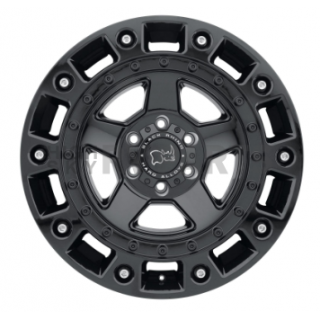 Black Rhino Wheel Cinco - 17 x 9.5 Black With Stainless Bolts - 1795CNC-85127B71-2