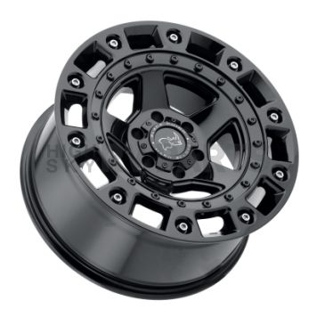Black Rhino Wheel Cinco - 17 x 9.5 Black With Stainless Bolts - 1795CNC-85127B71-1