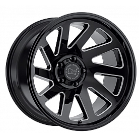 Black Rhino Wheel Thrust - 18 x 9.5 Black With Natural Accents - 1895THR-85127B71