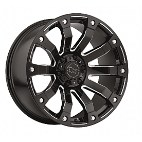 Black Rhino Wheel Selkirk - 20 x 10 Black With Natural Accents - 2010SLK005150B10