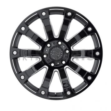Black Rhino Wheel Selkirk - 20 x 10 Black With Natural Accents - 2010SLK005150B10-2