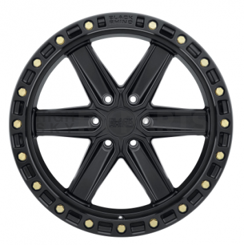Black Rhino Wheel Henderson - 18 x 9 Black With Brass Bolts - 1890HDS126140B12-2