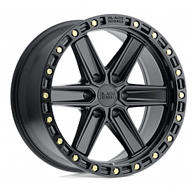 Black Rhino Wheel Henderson - 18 x 9 Black With Brass Bolts - 1890HDS006135B87
