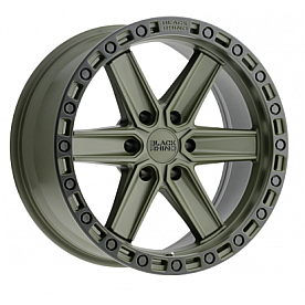 Black Rhino Wheel Henderson - 18 x 9 Olive Green With Black Lip And Bolts - 1890HDS006135N87