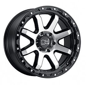 Black Rhino Wheel Coyote - 20 x 9 Black With Natural Face And Stainless Bolt - 2090CYT068165B22