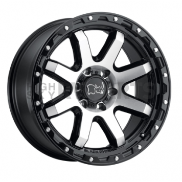 Black Rhino Wheel Coyote - 18 x 9 Black With Natural Face And Stainless Bolt - 1890CYT-88165B22