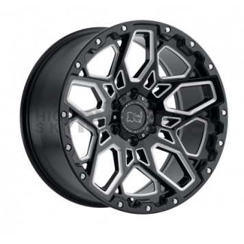 Black Rhino Wheel Sharpnel - 20 x 9.5 Black With Natural Accents - 2095SHR125150B10