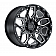 Black Rhino Wheel Sharpnel - 20 x 9.5 Black With Natural Accents - 2095SHR125150B10