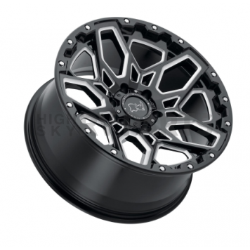 Black Rhino Wheel Sharpnel - 20 x 9.5 Black With Natural Accents - 2095SHR125150B10-1
