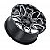 Black Rhino Wheel Sharpnel - 20 x 9.5 Black With Natural Accents - 2095SHR125150B10