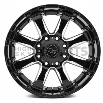 Black Rhino Wheel Sierra - 20 x 10 Black With Natural Accents - 2010SRA-38165B22-2