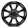 Black Rhino Wheel Sierra - 20 x 10 Black With Natural Accents - 2010SRA-38165B22