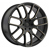 Black Rhino Wheel Kunene - 20 x 9 Black With Dark Tinted Natural Accents - 2090KUN255150M10