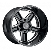 Black Rhino Wheel Canon - 24 x 14 Black With Natural Accents - 2414CAN-65127B71