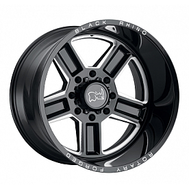 Black Rhino Wheel Canon - 20 x 11.5 Black With Natural Accents - 2015CAN-48165B22