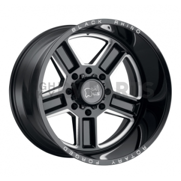 Black Rhino Wheel Canon - 24 x 14 Black With Natural Accents - 2414CAN-65127B71