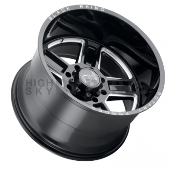 Black Rhino Wheel Canon - 24 x 14 Black With Natural Accents - 2414CAN-65127B71-1