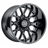 Black Rhino Wheel Grimlock - 20 x 11.5 Black With Natural Accents - 2015GRM-48165B22