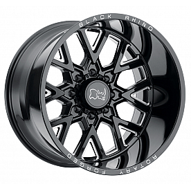 Black Rhino Wheel Grimlock - 20 x 11.5 Black With Natural Accents - 2015GRM-48165B22
