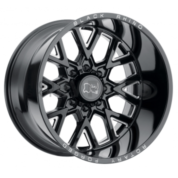 Black Rhino Wheel Grimlock - 20 x 11.5 Black With Natural Accents - 2015GRM-48165B22