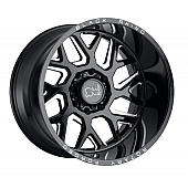 Black Rhino Wheel Reaper - 20 x 11.5 Black With Natural Accents - 2015RPR-48165B22