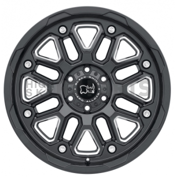 Black Rhino Wheel Hollister - 17 x 9.5 Black With Natural Accents - 1795HSR-85127B71-2