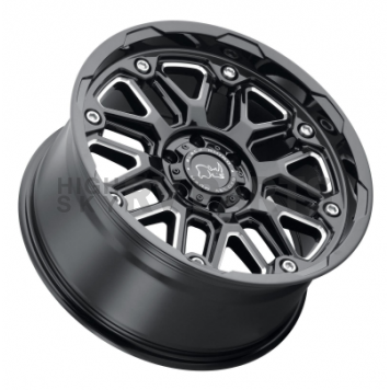 Black Rhino Wheel Hollister - 17 x 9.5 Black With Natural Accents - 1795HSR-85127B71-1