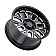 Black Rhino Wheel Pismo - 20 x 9.5 Black With Natural Accents - 2095PIS065150B10
