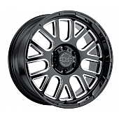 Black Rhino Wheel Pismo - 20 x 9.5 Black With Natural Accents - 2095PIS065150B10