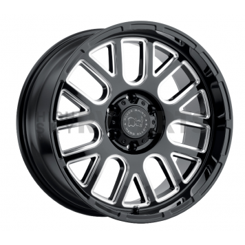 Black Rhino Wheel Pismo - 20 x 9.5 Black With Natural Accents - 2095PIS065150B10