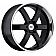 Black Rhino Wheel Pondora - 20 x 8.5 Gloss Black With Machined Lip - 2085PND306135B87