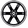Black Rhino Wheel Pondora - 20 x 8.5 Gloss Black With Machined Lip - 2085PND306135B87