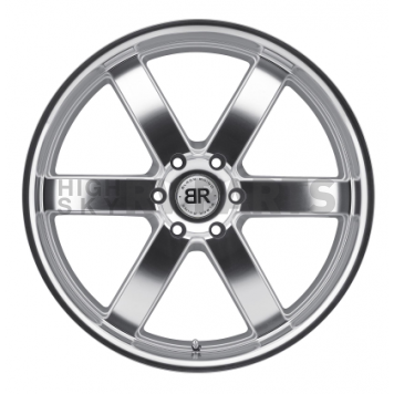 Black Rhino Wheel Pondora - 20 x 8.5 Silver With Machined Face - 2085PND306135S87-1
