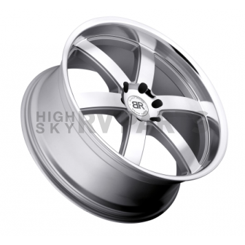 Black Rhino Wheel Pondora - 20 x 8.5 Silver With Machined Face - 2085PND306135S87-2