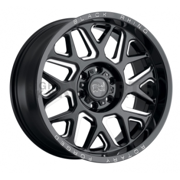 Black Rhino Wheel Reaper - 20 x 9.5 Gloss Black With Milled Accents - 2095RPR126135B87