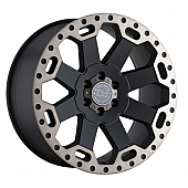 Black Rhino Wheel Warlord - 22 x 10 Black With Natural Dark Tint Lip - 2210WAR128165M22