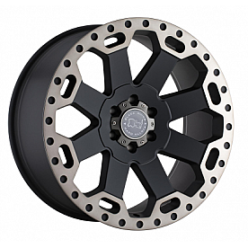 Black Rhino Wheel Warlord - 22 x 10 Black With Natural Dark Tint Lip - 2210WAR128165M22