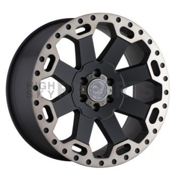 Black Rhino Wheel Warlord - 22 x 10 Black With Natural Dark Tint Lip - 2210WAR128165M22