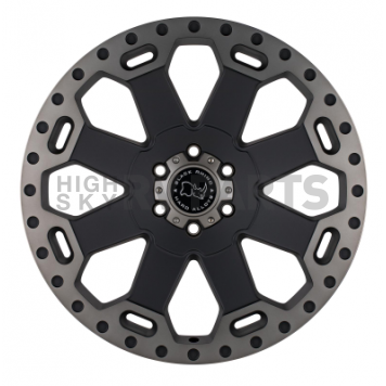 Black Rhino Wheel Warlord - 22 x 10 Black With Natural Dark Tint Lip - 2210WAR128165M22-2