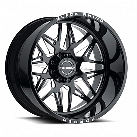 Black Rhino Wheel Twister - 22 x 14 Black With Natural Accents - 2214TWS-68165B22R