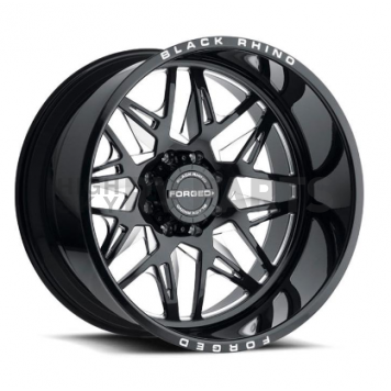 Black Rhino Wheel Twister - 22 x 14 Black With Natural Accents - 2214TWS-68165B22R