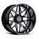 Black Rhino Wheel Twister - 22 x 14 Black With Natural Accents - 2214TWS-68165B22R